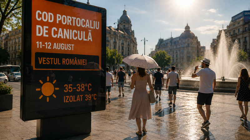 Canicula se intensifică în România: până la 39°C în vest, într-o Europă lovită de căldură, secetă și incendii imagine postare