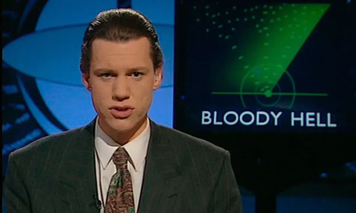 Chris Morris broke television news in 1994 and nobody noticed