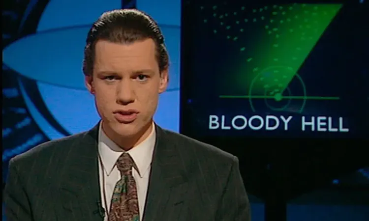 Chris Morris broke television news in 1994 and nobody noticed