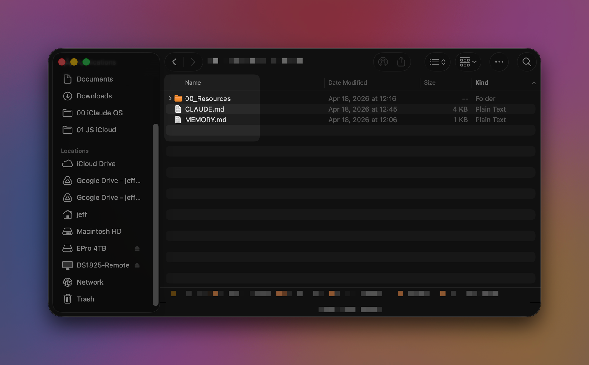 CLAUDE.md and MEMORY.md files that power the Cowork workspace