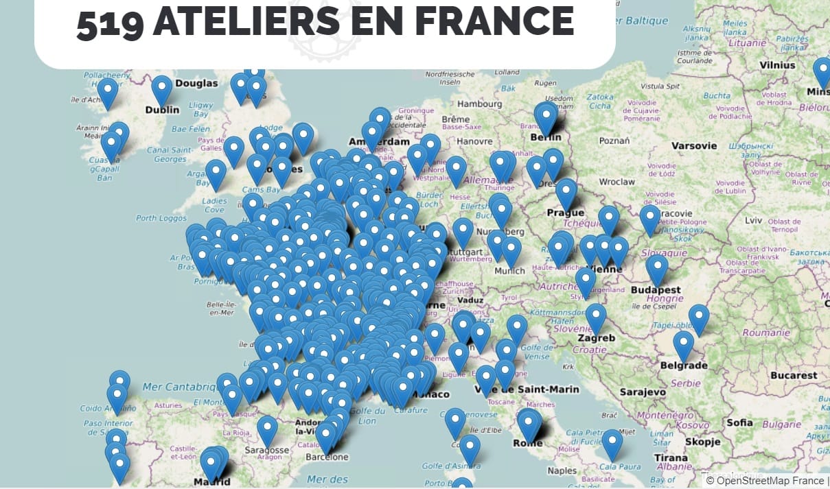 capture d'écran du site de L'heureux cyclage