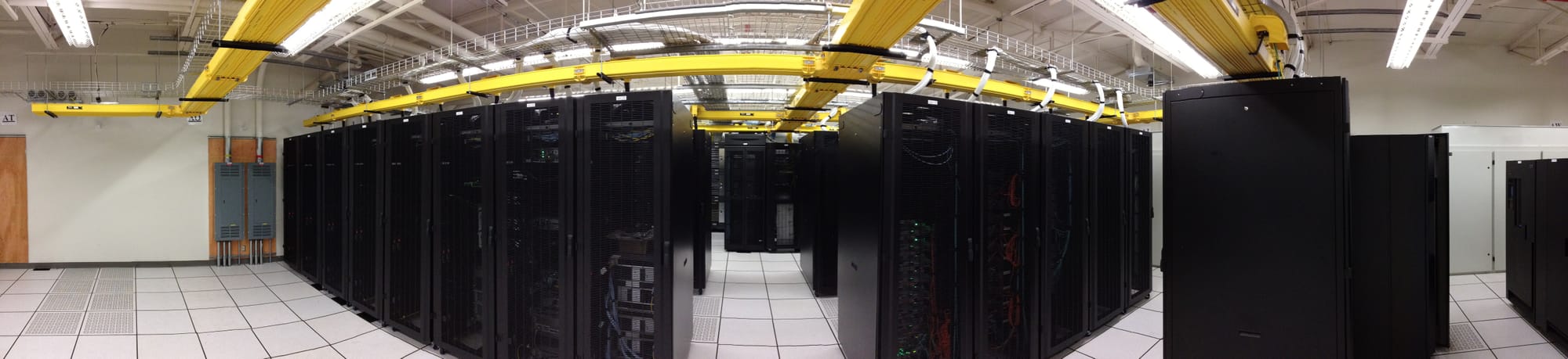 Inside a computer room, circa 2010