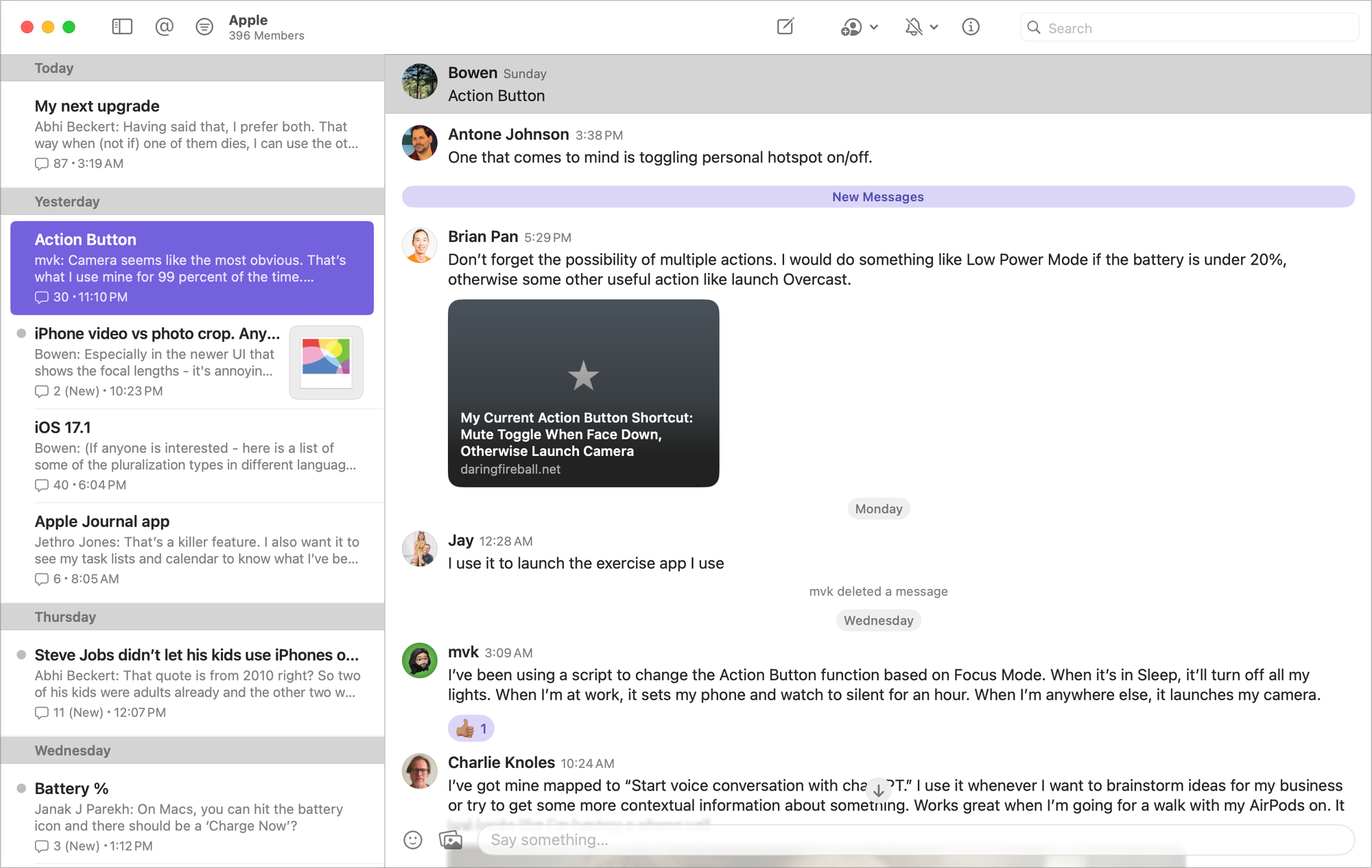 Wavelength — a private messaging app