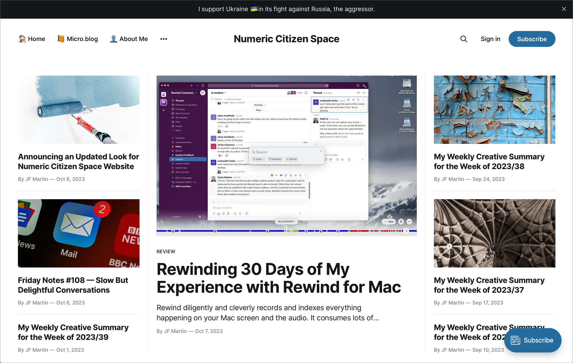My main blog got a new visual design