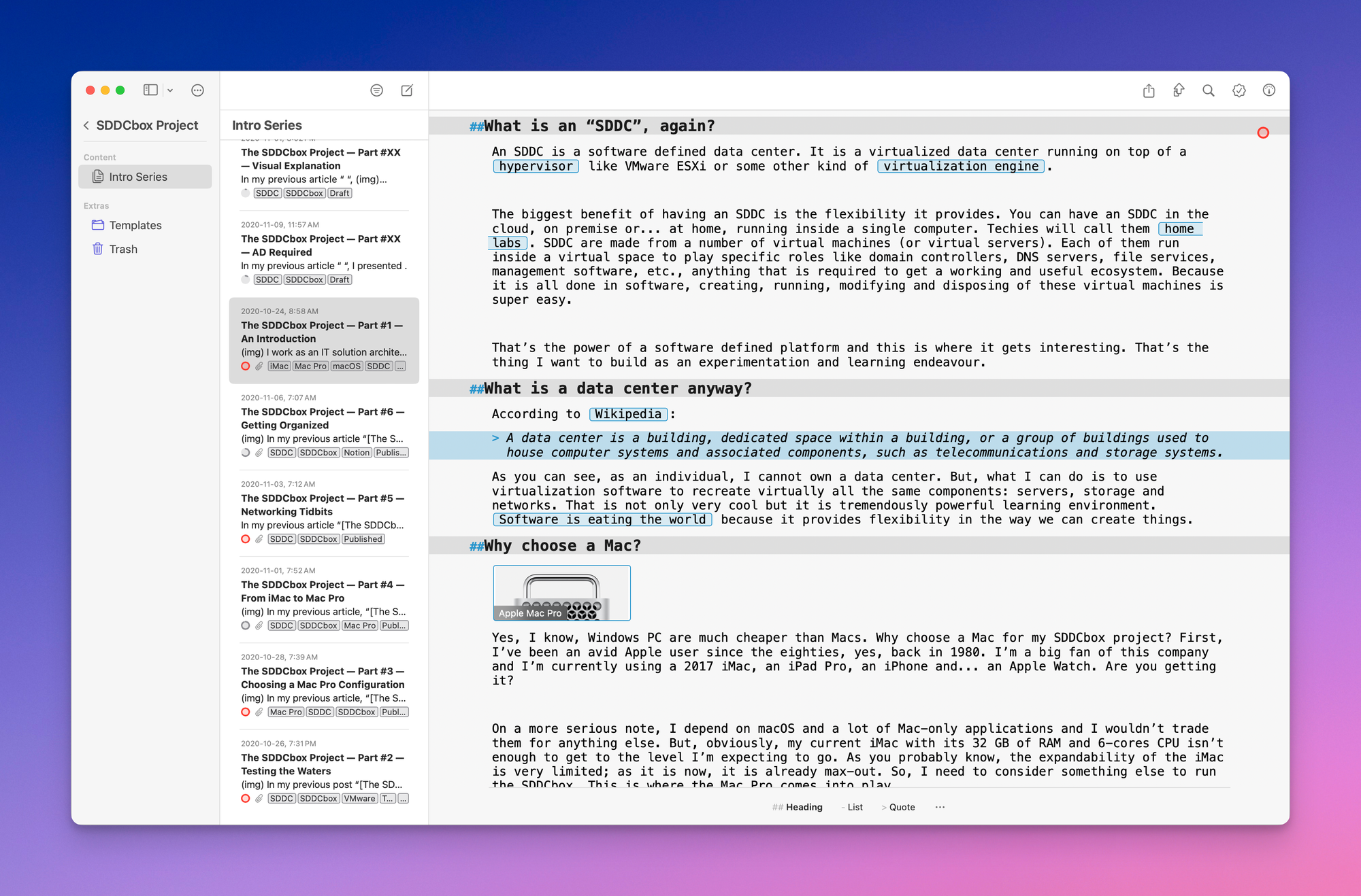The SDDCbox project source content in Ulysses is intact, and I’ll keep it for you forever.