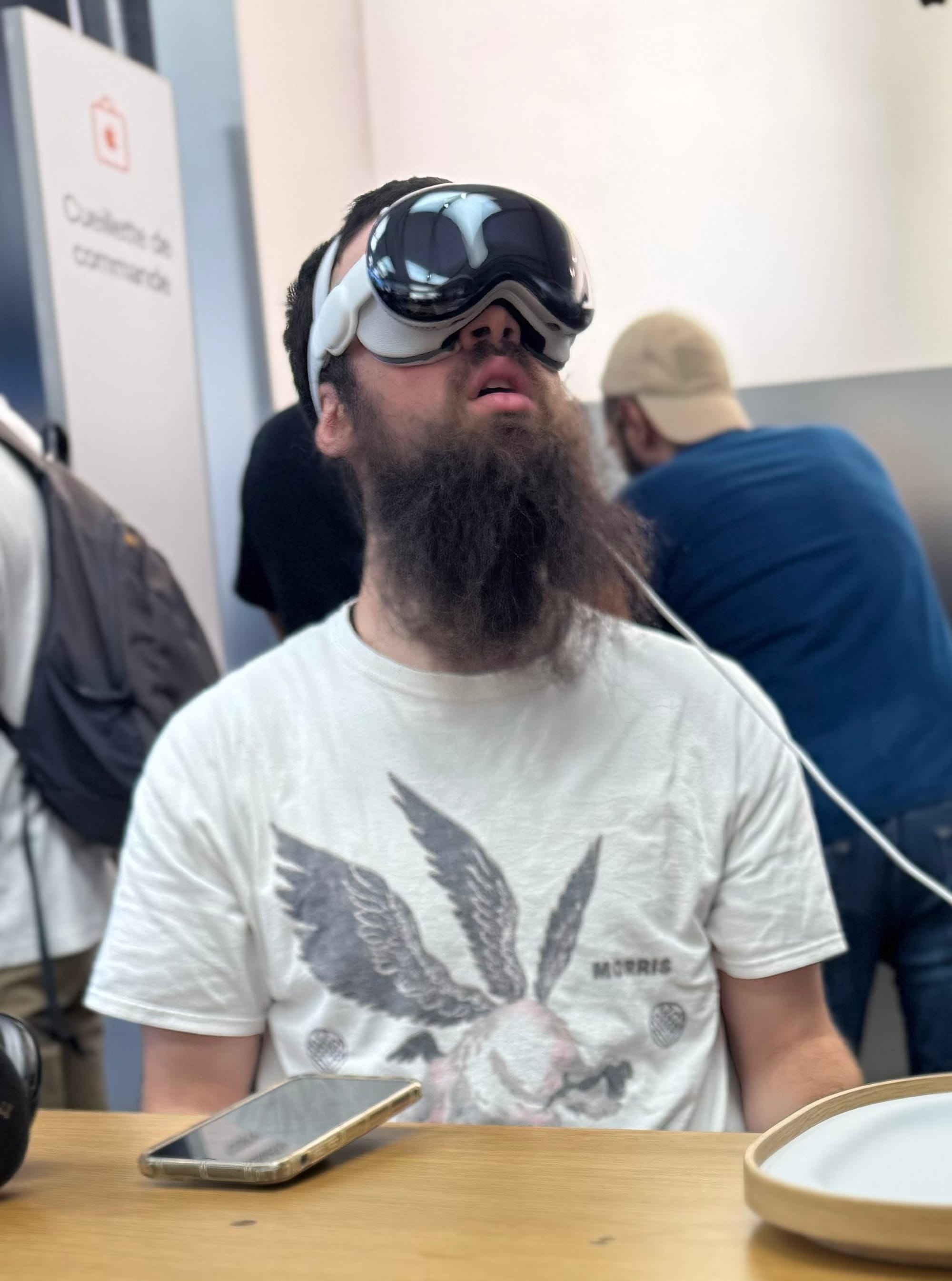 A guy sitting in front of me while waiting for my demo to start. No more comments.