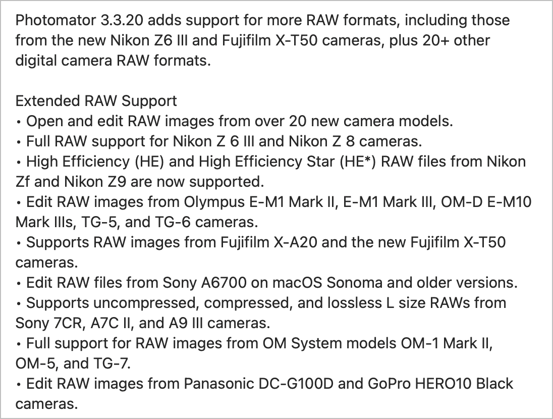 Photomator 3.2.20 release notes