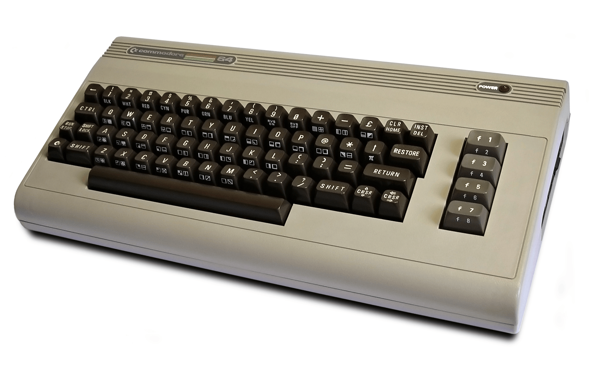 The venerable Commodore 64 personal computer.