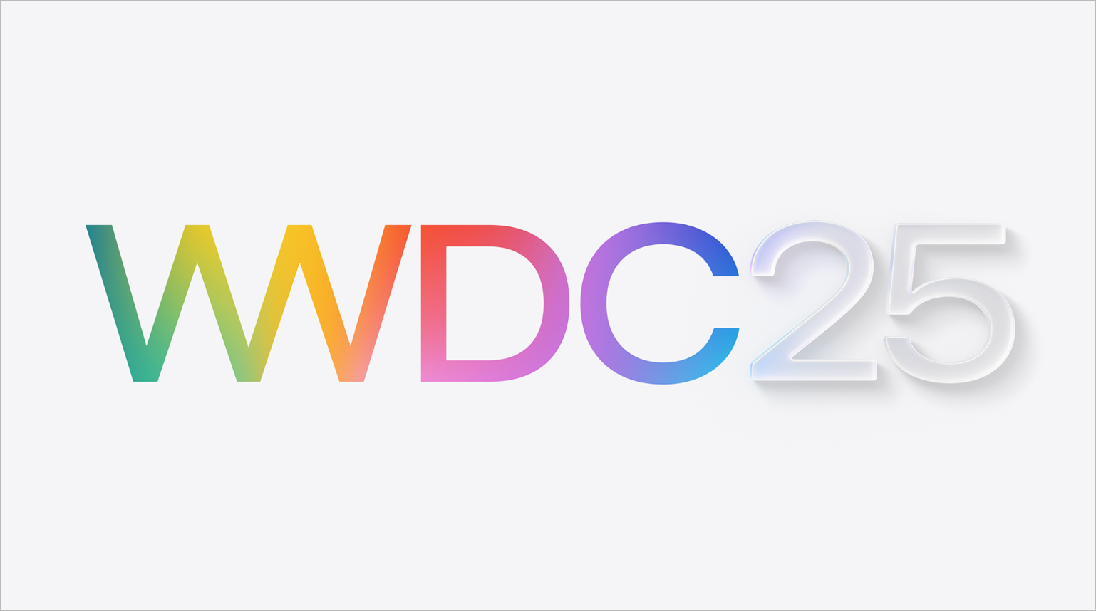 WWDC2025 invite logo. 