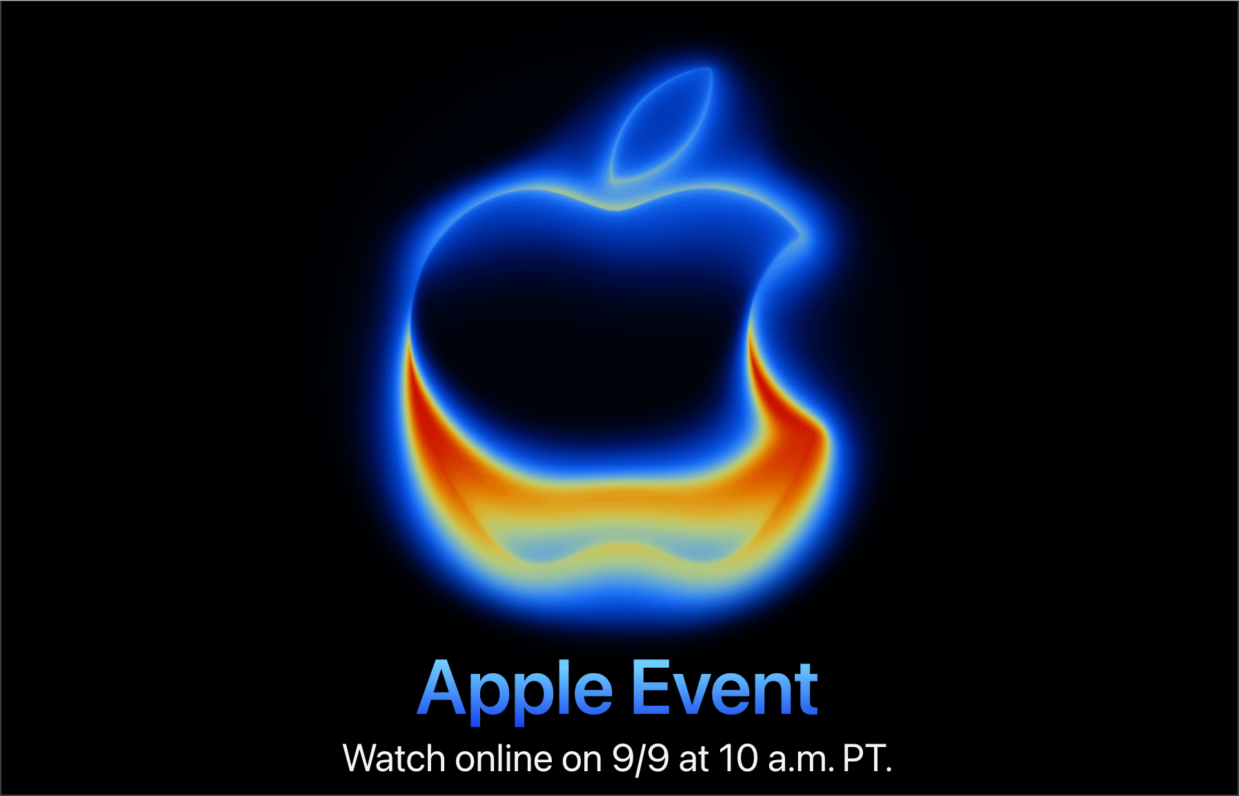 Apple’s latest invite artwork. The amount of effort Apple is putting into defacing its logo is surprising.