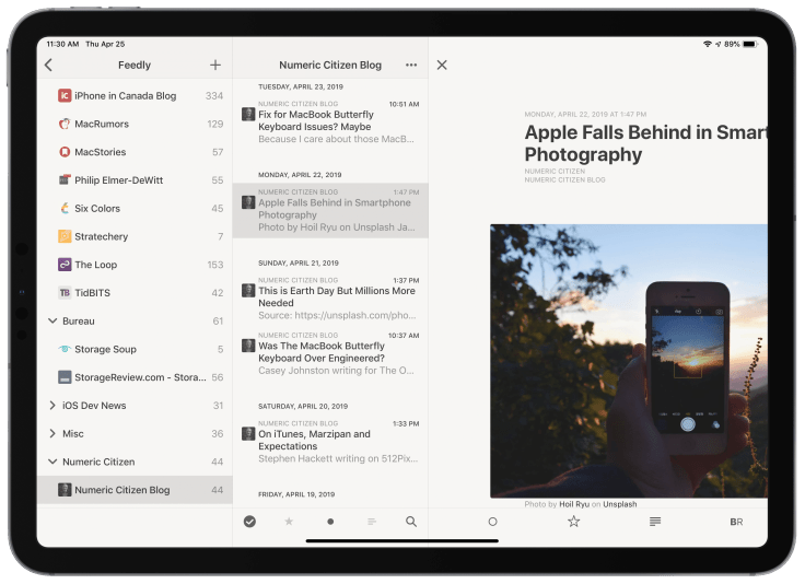 Browsing Numeric Citizen Feed