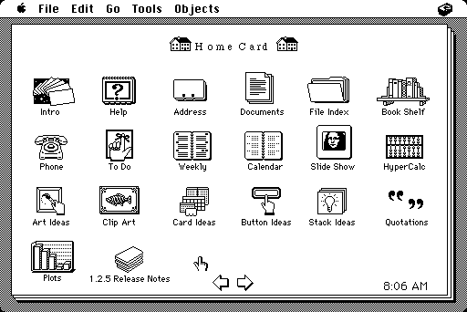 HyperCard Home Screen
