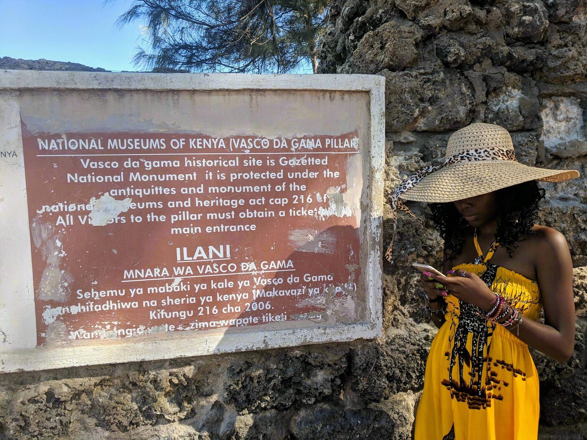 The Vasco da Gama Pillar, Malindi, Kenya · Photo: Dennis Obel