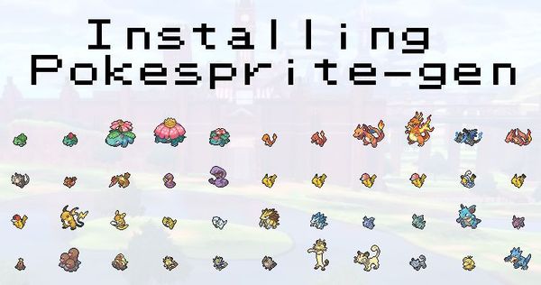 Compiling/Installing the pokesprite-gen Project from GitHub