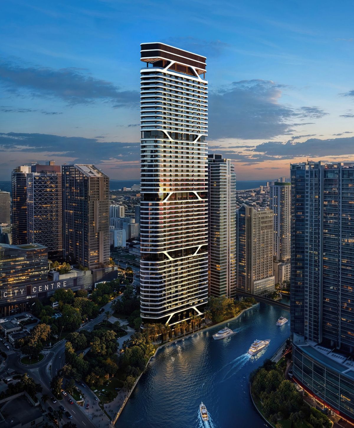 Bugatti Unveils Its First US Branded Residence on the Miami River