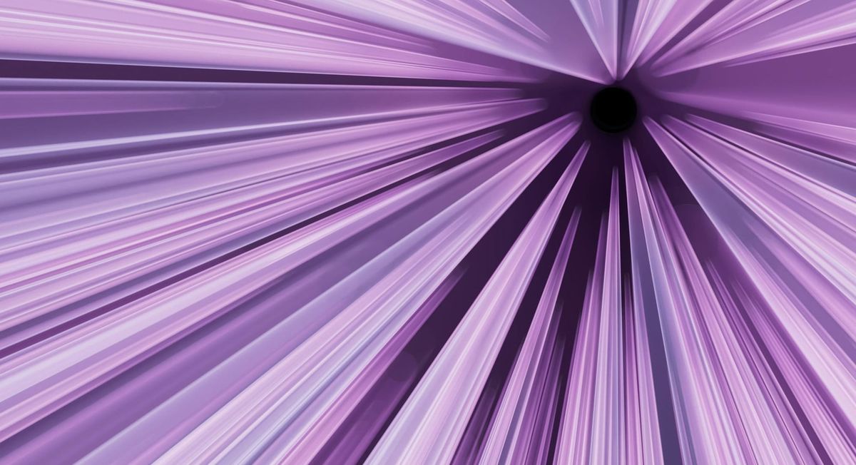 Abstract purple image of a tunnel