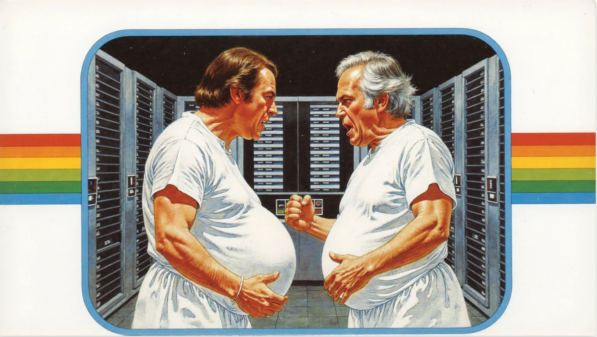 Two men arguing
