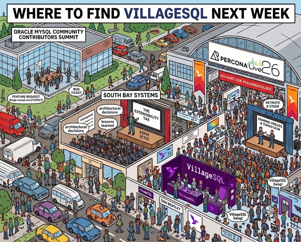 Where to Find VillageSQL Next Week