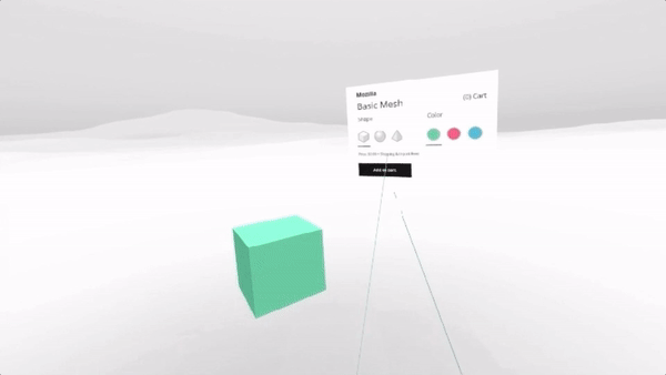 Diegetic and Spatial UI with a 6DoF headset (HTC Vive + Firefox)