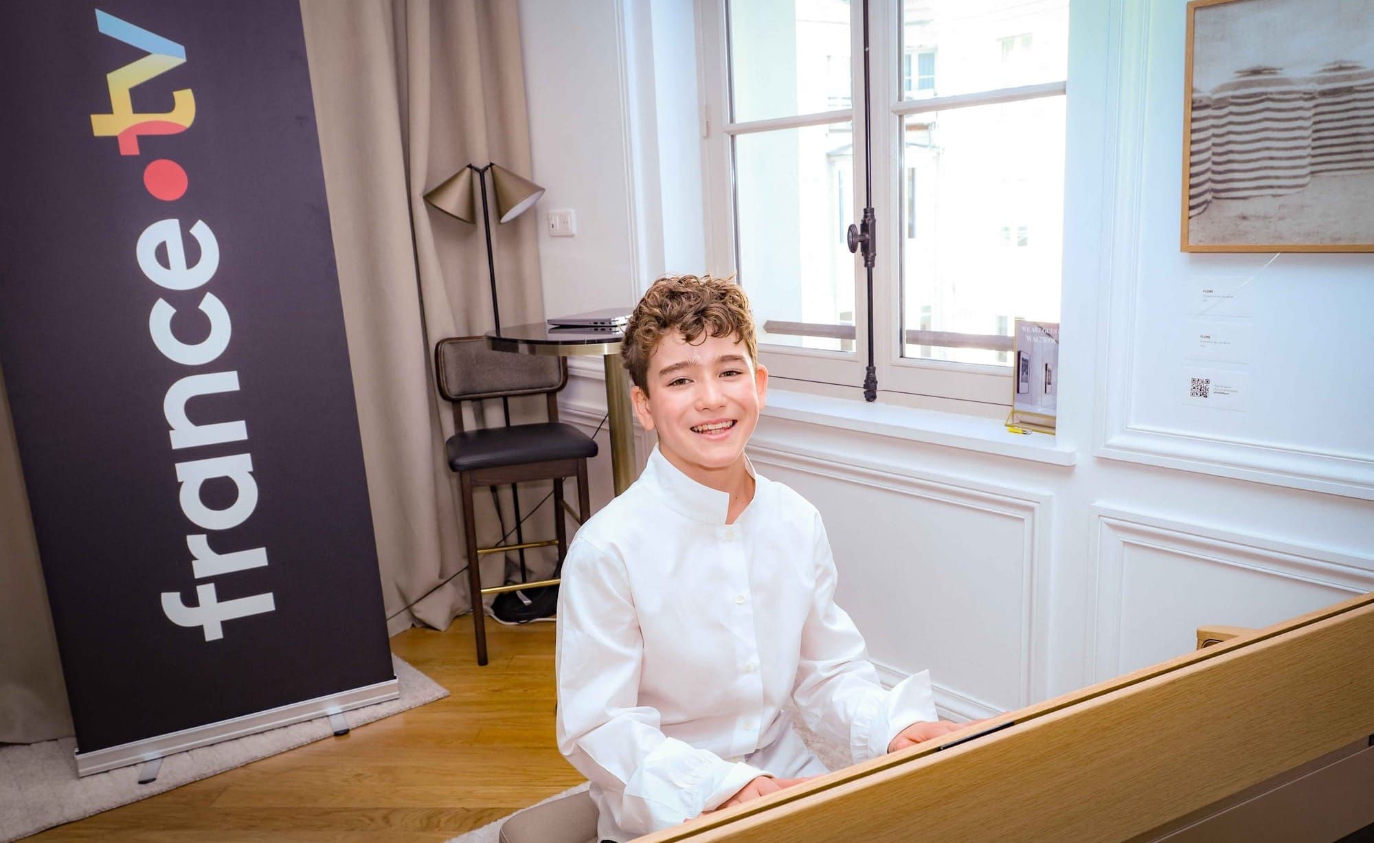 Exclusif - Alec Burette - Présentation à la presse de la chanson d'Alec Burette "Comment tu vas?" représentant de la France pour la 24ème édition de l’Eurovision Junior 2026 le 24 octobre pr