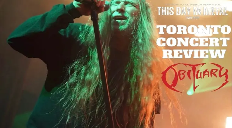 Obituary unleashes hell in Toronto! With Terror, Nails, SpiritWorld and Pest Control.