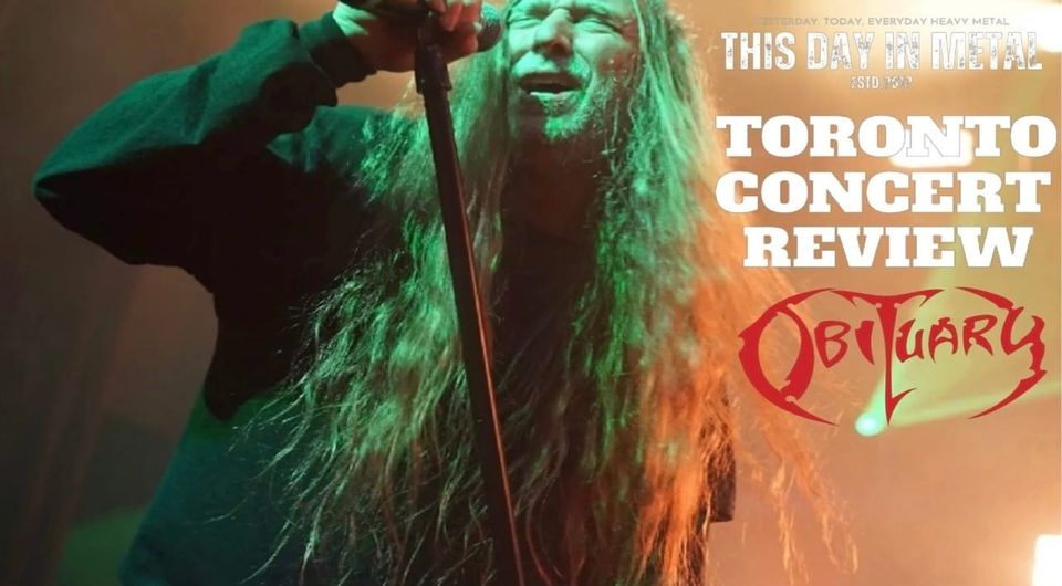 Obituary unleashes hell in Toronto! With Terror, Nails, SpiritWorld and Pest Control.