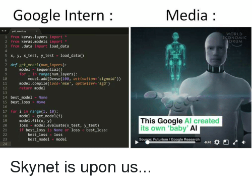 google intern in AI and media