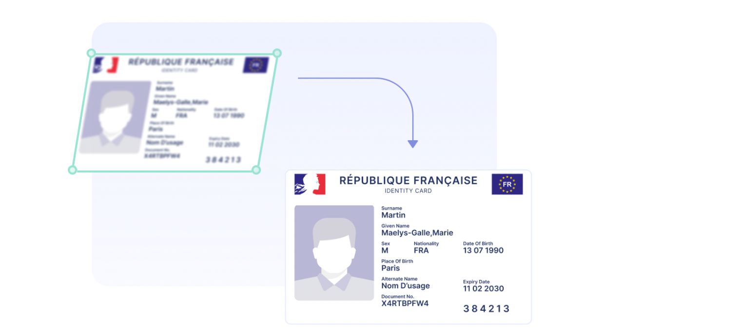 How Nanonets can deskew documents