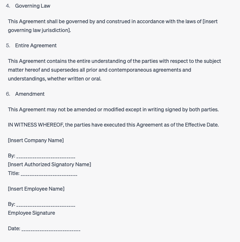 draft contract will be of higher quality if you tell the ChatGPT about the mandatory provisions and explain exactly its subject. 