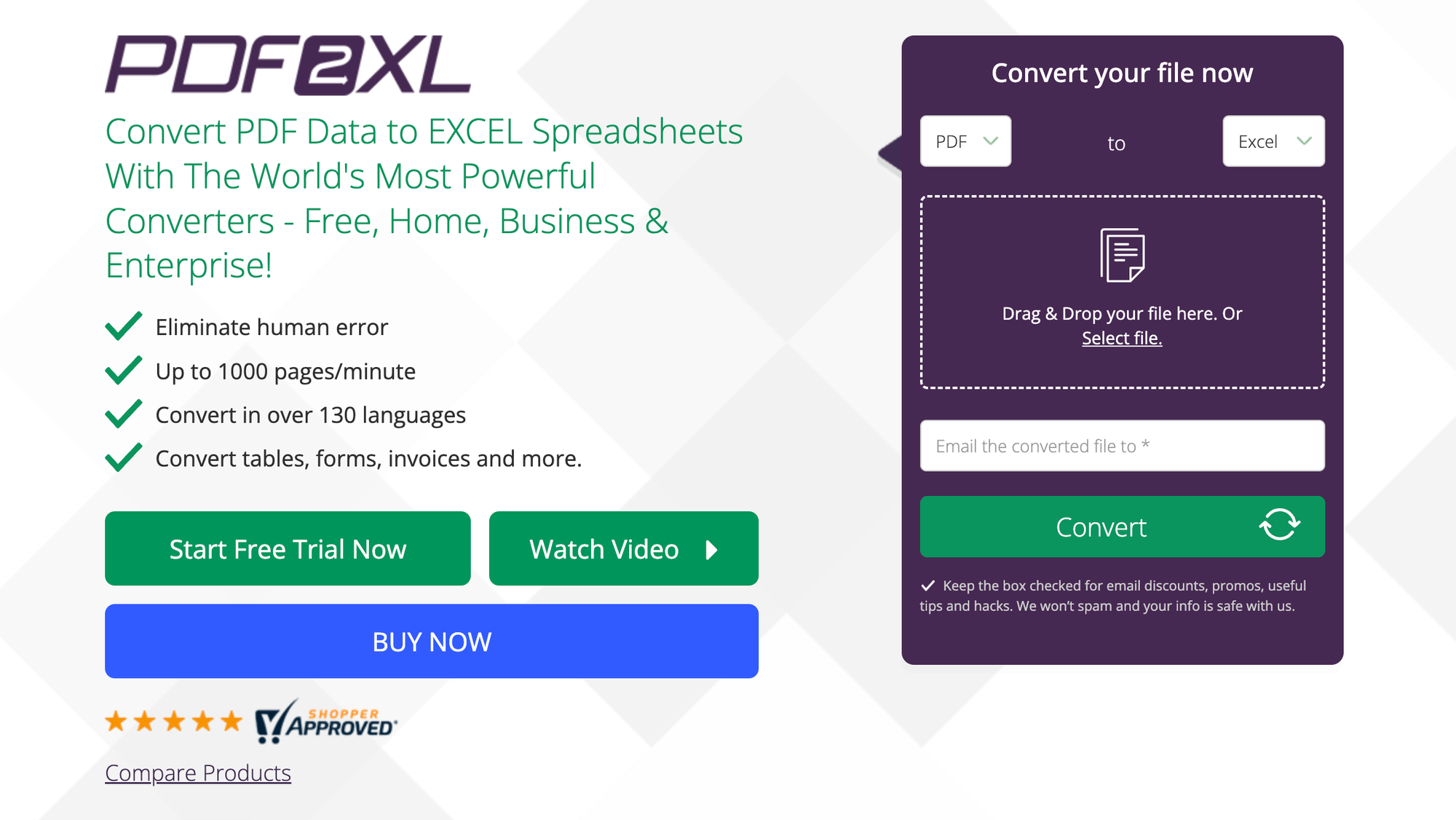 PDF2XL PDF to Excel Converter - Nanonets