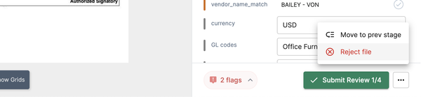 You can automatically route mismatched invoices to the right people for review