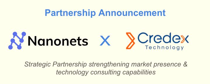 Nanonets announces strategic partnership with Credex Technology