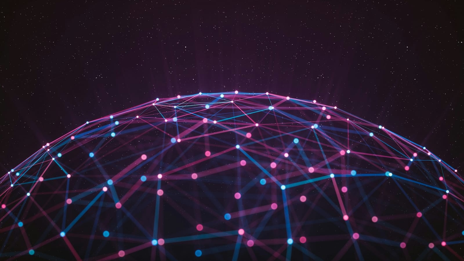 A bunch of connected dots.