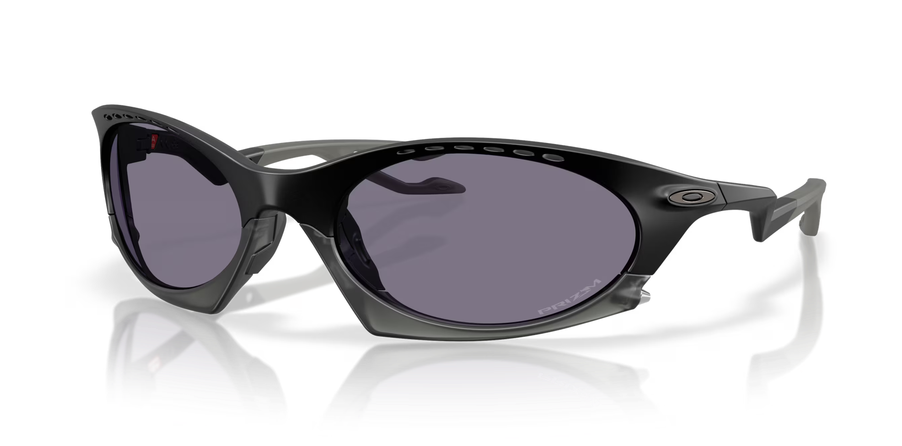 Oakley Plantaris W0OO9437 Prizm Grey Lenses, Matte Black Frame Sunglasses