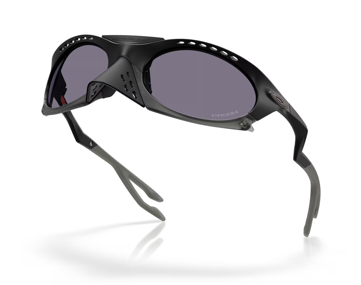 Oakley Plantaris W0OO9437 Prizm Grey Lenses, Matte Black Frame Sunglasses