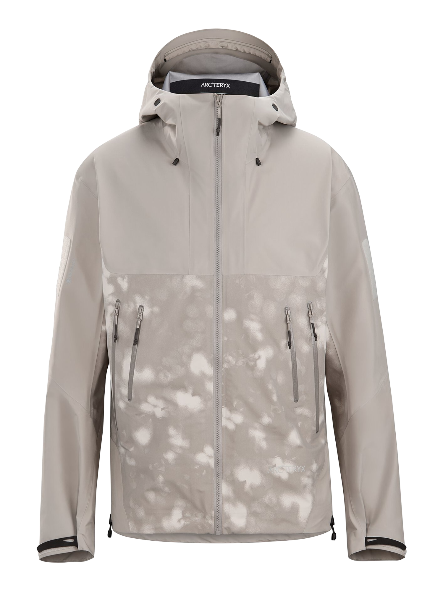 Arc'Teryx System_A Stonle Komorebi Printed Gore-Tex Hardshell Jacket in Salt