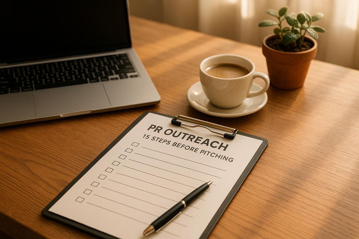 PR Outreach Checklist: 15 Steps Before Pitching