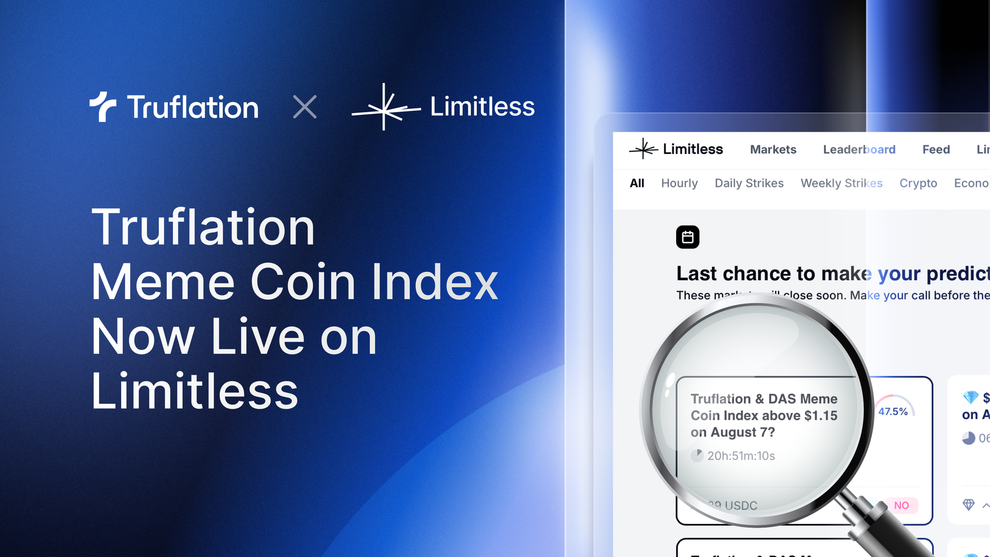The Truflation Meme Coin Index Goes Live on Limitless Prediction Markets