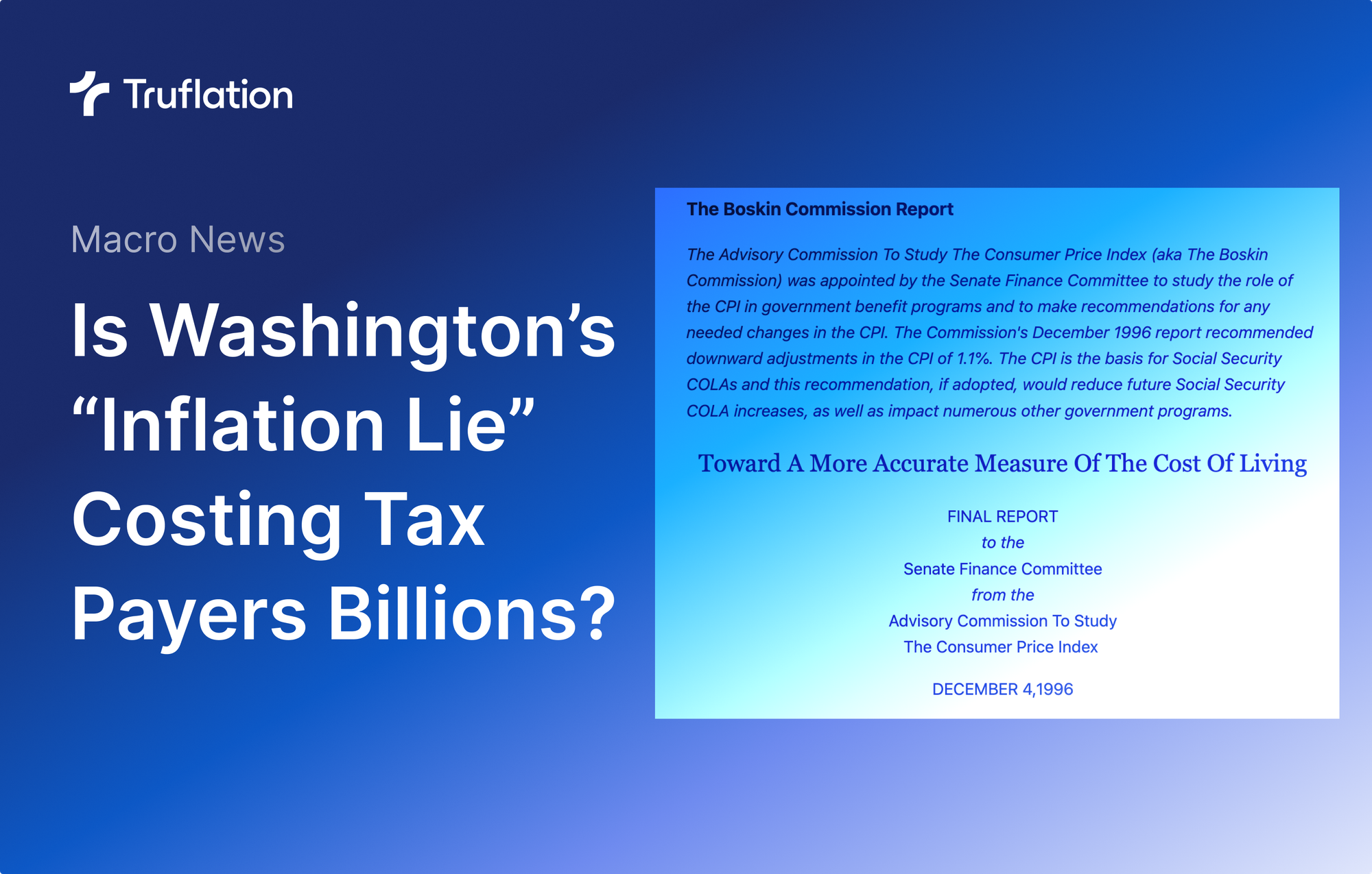Washington's "Inflation Lie" Has Cost America TRILLIONS in Debt – And Truflation Is the Fix They’re Too Scared to Adopt