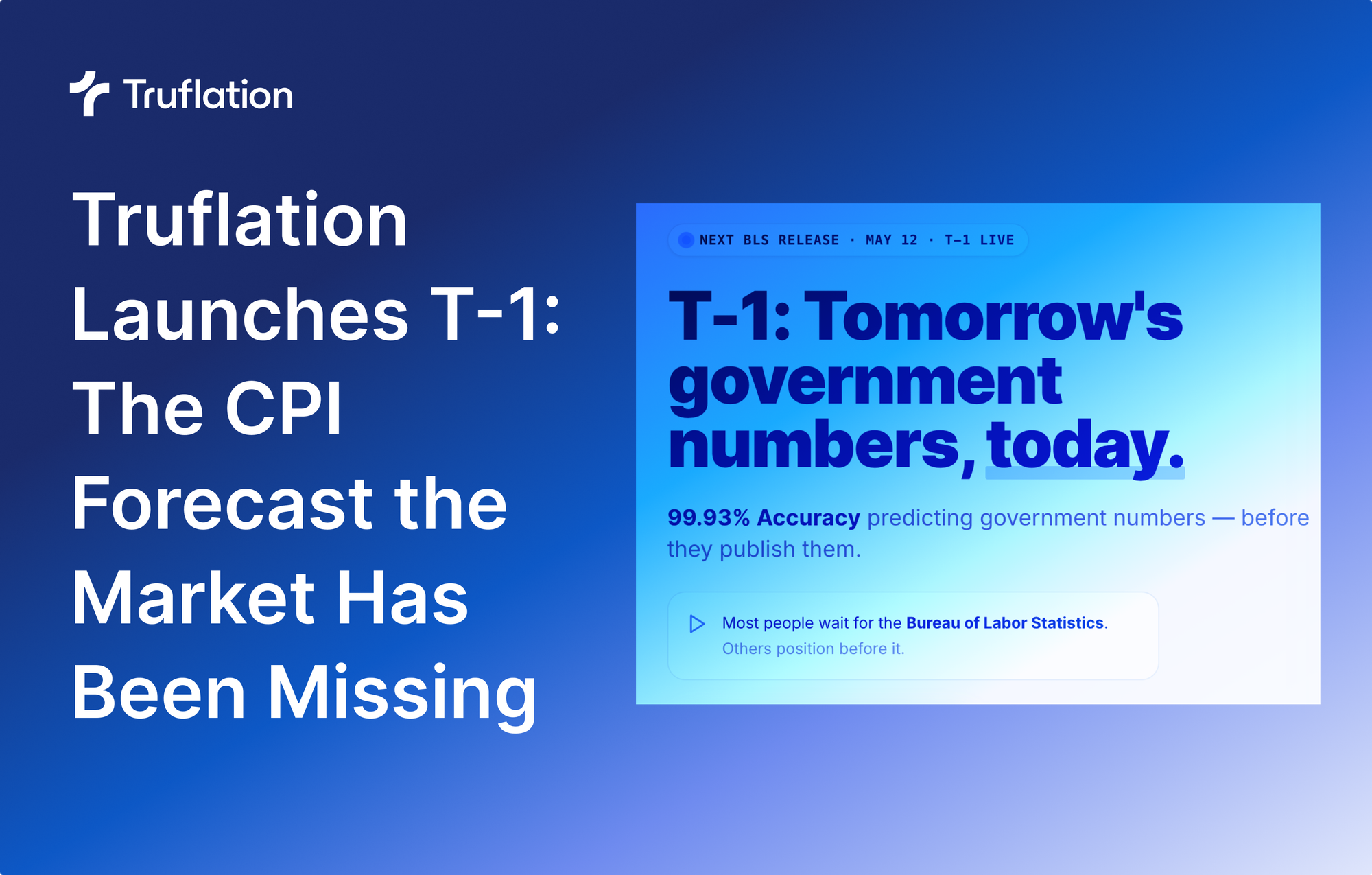 Truflation Launches T-1: The CPI Forecast the Market Has Been Missing