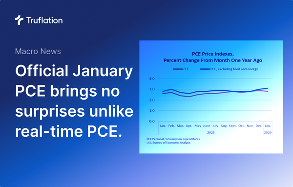 January PCE from BEA brings no surprises, unlike real-time PCE.
