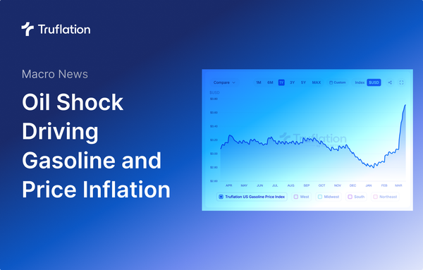 Oil Shock Effects on Consumer Inflation and Truflation Gasoline Index.