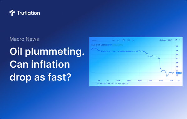 Oil Prices Plummeting. Can inflation drop as fast?