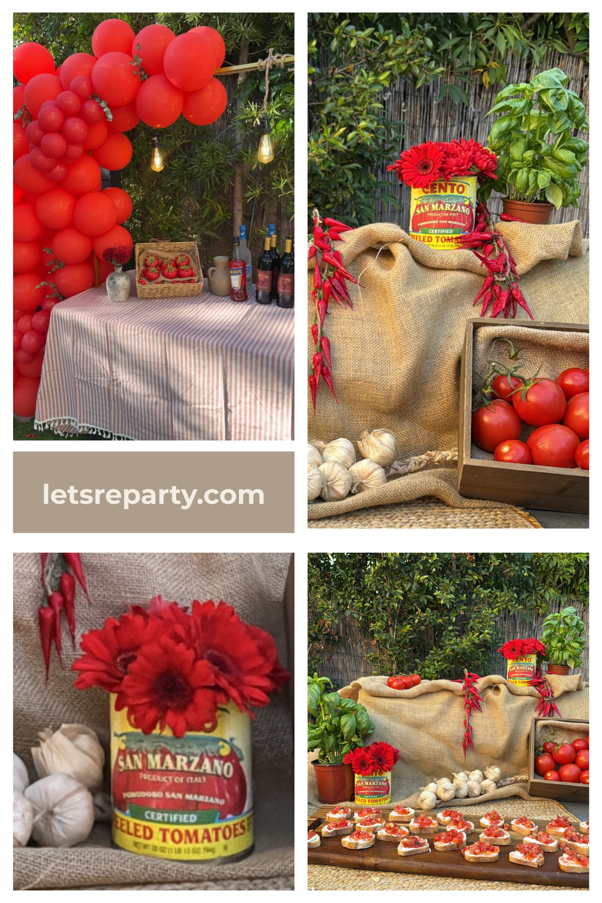 Tomato & Tuscan-Inspired Party Theme: A Fresh Twist on Summer Entertaining