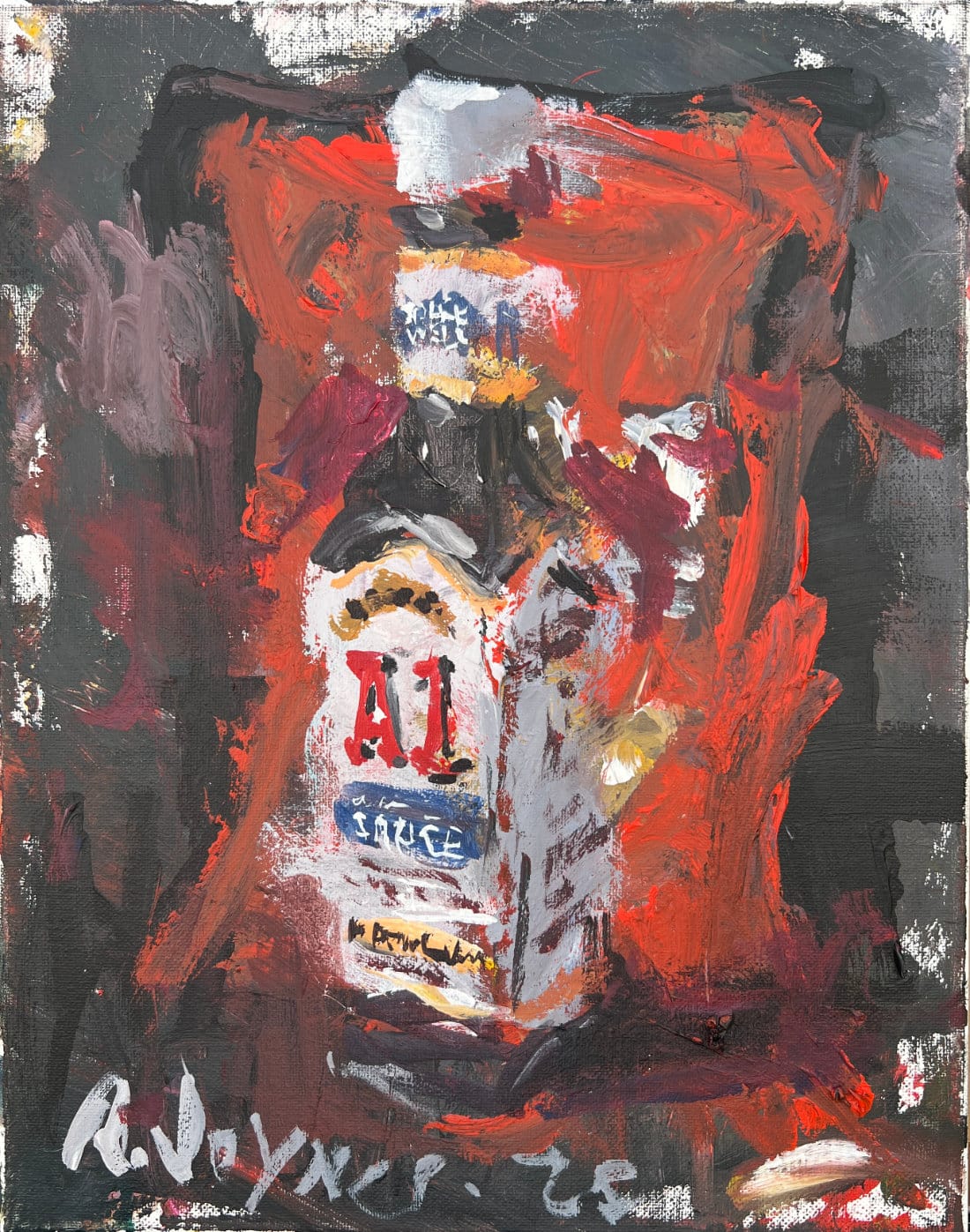 Culinary Artwork with A1 steak sauce bottle