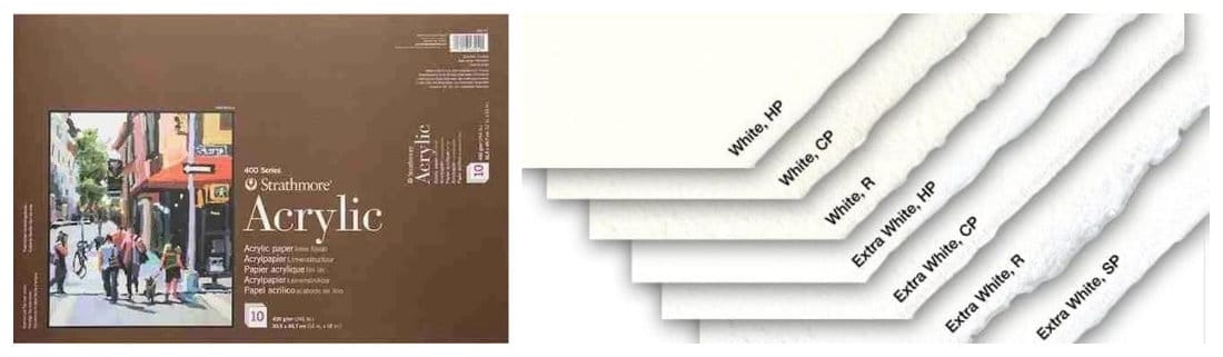 My preferred papers for acrylic painting
