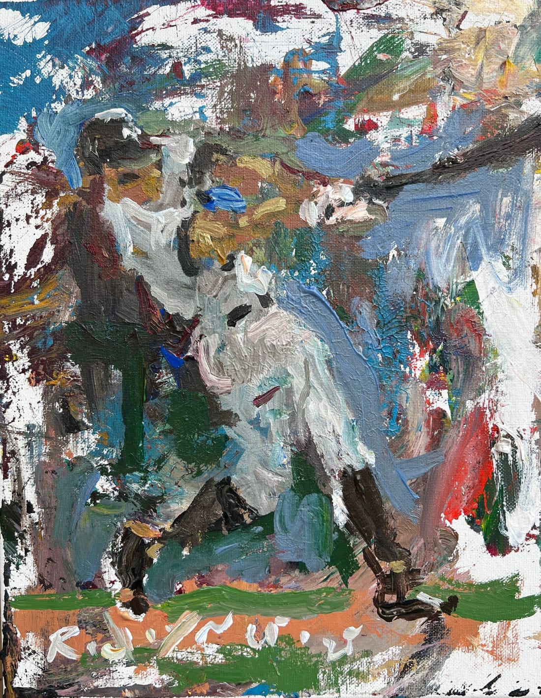 Original Impressionistic Baseball Paintings - Aaron Judge
