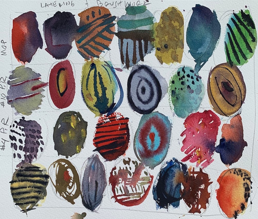 Colorful Eggs Project - Best Beginner Exercise for Watercolors