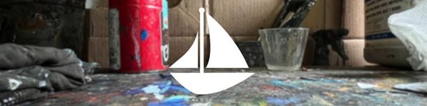 Learn the garage studio artist way - collage with scrap paper and acrylics on Bristol