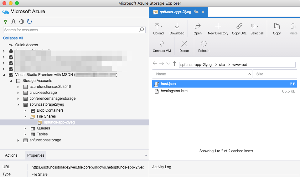 Final Storage Account
